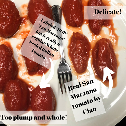 Real San Marzano vs Fake